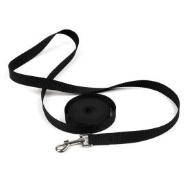 Dog Lead Leashes Rope Outdoor Free Custom Dog IDTag Walking Running Training Long Leashes For Dogs Cats Supplies 4 Color 1.5M-6M (Color: Black, size: 1.5M)